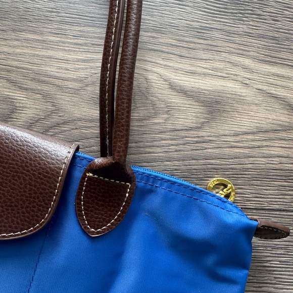 Longchamp Le Pliage Tote Bag - Medium, Blue - Picture 3 of 6